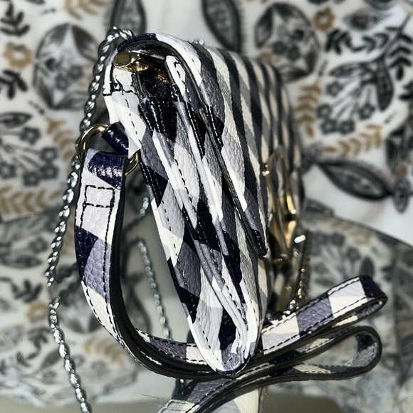 Talbots Women’s Gingham Leather Wristlet Wallet - Picture 2 of 15